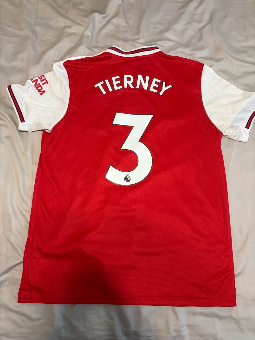 Arsenal Tierney Home Shirt Jersey